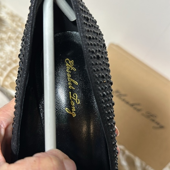 Elisabet Tang Women Pumps, Pointed Toe High Heel Glitter Rhinestone Heels Sparks - Picture 5 of 12